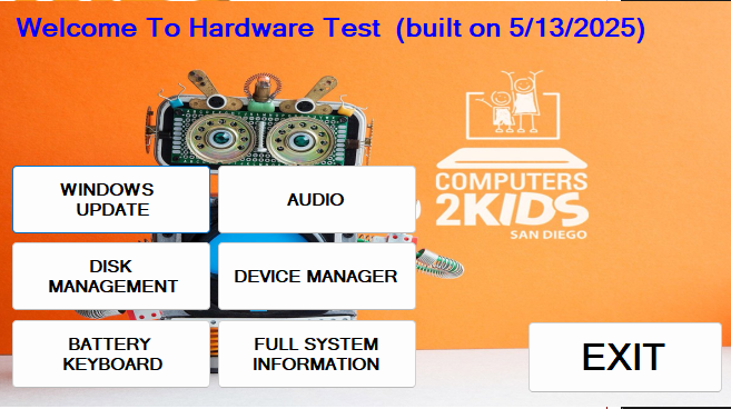Hardware Test Project Screenshot