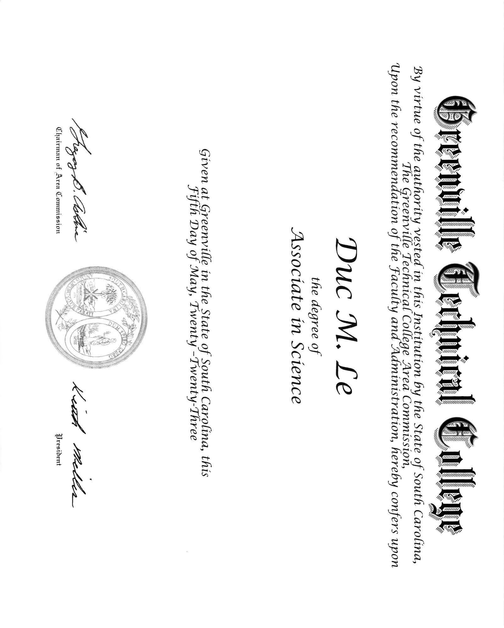 Greenville Associate Degree